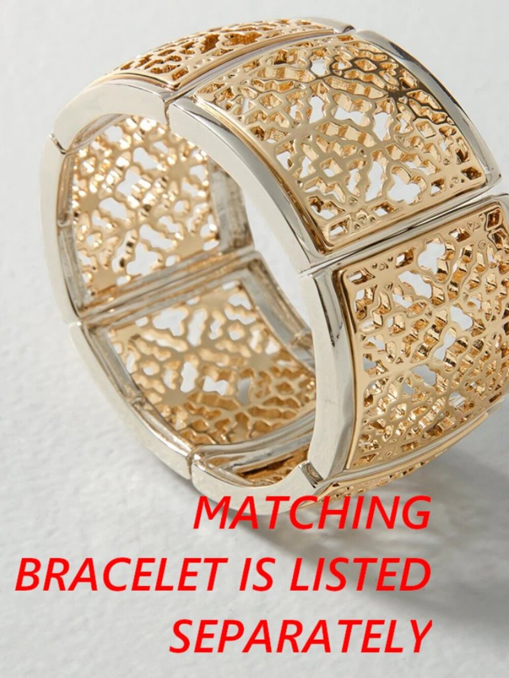 WHBM GORGEOUS! Goldtone + Silvertone Drop Earrings FILIGREE Mixed Metal Two Tone - Picture 3 of 5